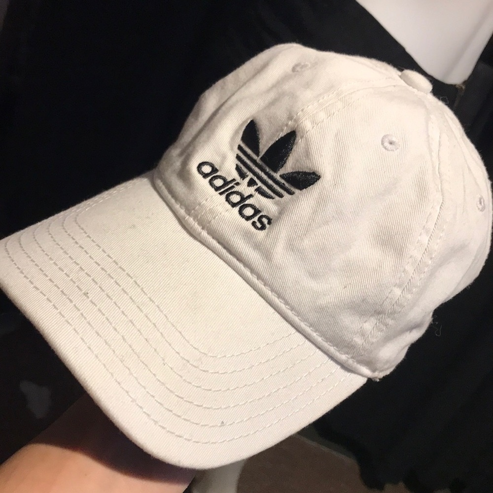 White adidas hat